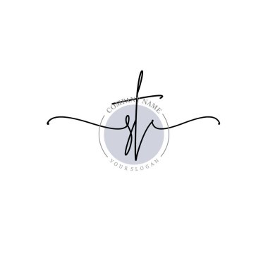 Çağdaş El Yazısı ST Floral ve Min ile İlk Logo Şablonları