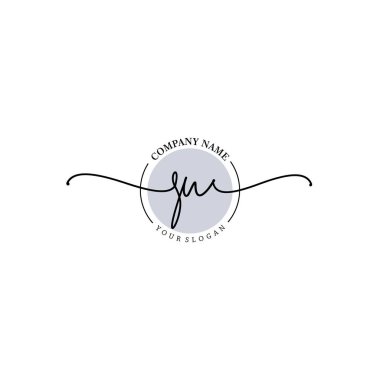 Çiçek ve Min ile Modern El Yazıları SU İlk Logo Şablonları