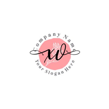 Çiçek ve Min ile Modern El Yazısı XV İlk Logo Şablonları