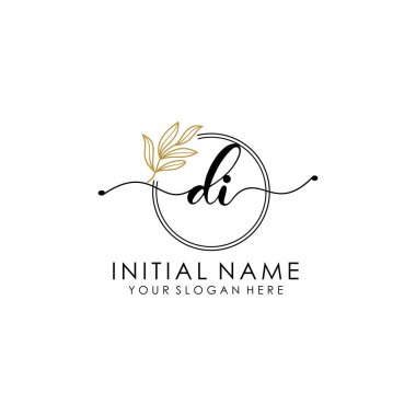 Botanik ve Minimalist Tasarımlı El Yazısıyla Dedektif Logosu