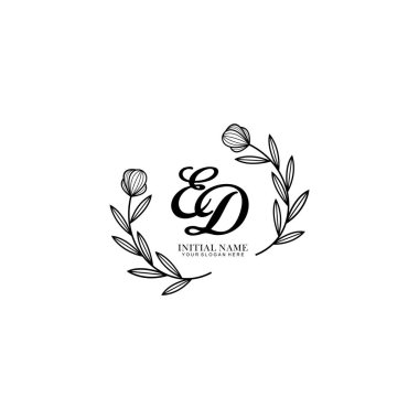 Markalaşma ve Kişisel Kullanım İçin Çiçek Ed Logo Koleksiyonu