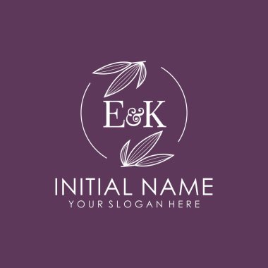 Botanik Çember Tasarımı ile EK İlk Logosu