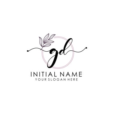 El yazısı GD Botanik ve Minimalist Tasarımlı İlk Logo