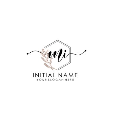 El yazısı MI Botanik ve Minimalist Tasarımlı İlk Logo