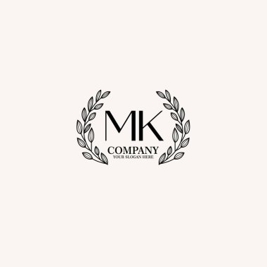 Markalaşma ve Kişisel Kullanım İçin Çiçek MK İlk Logo Koleksiyonu