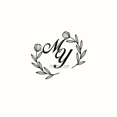 Markalaşma ve Kişisel Kullanım İçin Çiçekli Benim İlk Logo Koleksiyonu