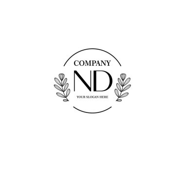 Markalaşma ve Kişisel Kullanım İçin Çiçek ND İlk Logo Koleksiyonu