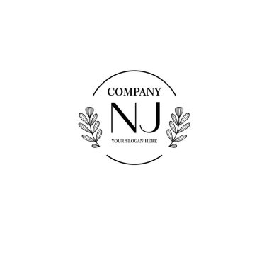 Markalaşma ve Kişisel Kullanım İçin Çiçek NJ İlk Logo Koleksiyonu