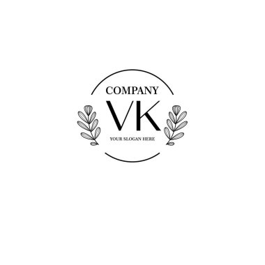 Markalaşma ve Kişisel Kullanım İçin Çiçek VK İlk Logo Koleksiyonu