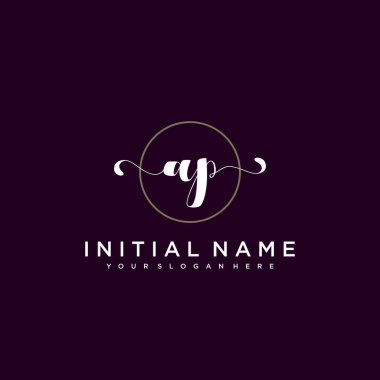 Minimalist Çiçek Baş Logosu, AP Marka Şablonu