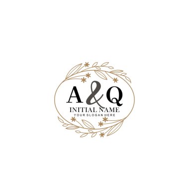 Minimalist Çiçek Baş Logosu, El Kaide Marka Şablonu