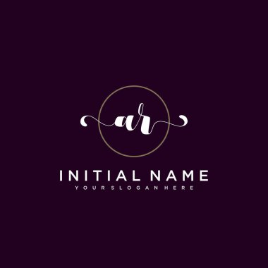 Minimalist Çiçek Baş Logosu, AR Markalaşma Şablonu