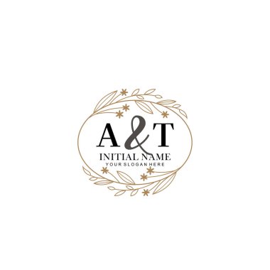 Minimalist Çiçek Baş Logosu, AT Markalaşma Şablonu
