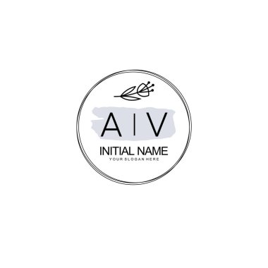 Kişisel ya da Brand için AV Minimal Çiçek Logosu Koleksiyonu