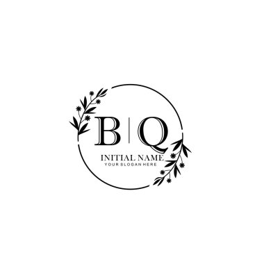 Kişisel ya da Marka İçin Barbekü Minimum Çiçek Logosu Koleksiyonu