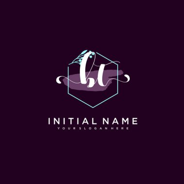 Minimalist Çiçek Baş Logosu, BT Marka Şablonu