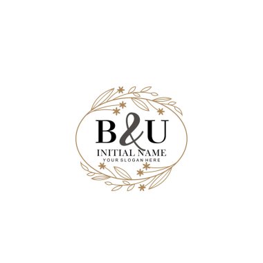 Minimalist Çiçek Baş Logosu, BU Marka Şablonu