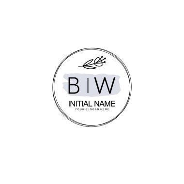 Kişisel ya da Brand için BW Minimal Çiçek Logosu Koleksiyonu