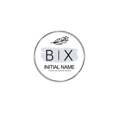 Kişisel ya da Brand için BX Minimal Çiçek Logosu Koleksiyonu