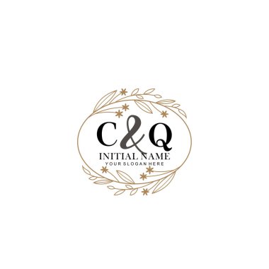 Minimalist Çiçek Baş Logosu, CQ Markalaşma Şablonu