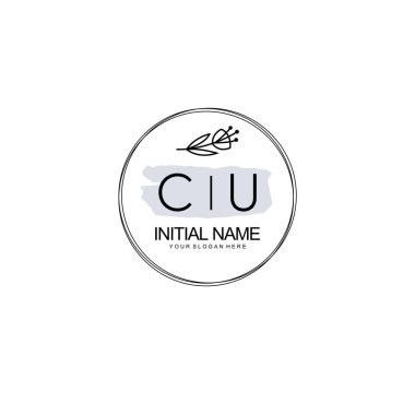 Kişisel ya da Brand için CU Minimal Çiçek Logosu Koleksiyonu