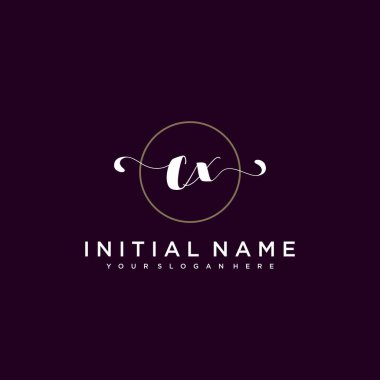 Minimalist Çiçek Baş Logosu, CX Marka Şablonu