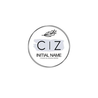 Kişisel ya da Marka İçin CZ Minimal Çiçek Logosu Koleksiyonu