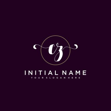 Minimalist Çiçek Baş Logosu, CZ Marka Şablonu