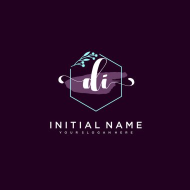 Minimalist Çiçek Baş Logosu, Dedektif Marka Şablonu