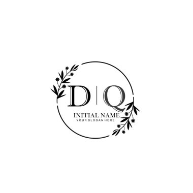 Kişisel ya da Brand için DQ Minimal Çiçek Logosu Koleksiyonu