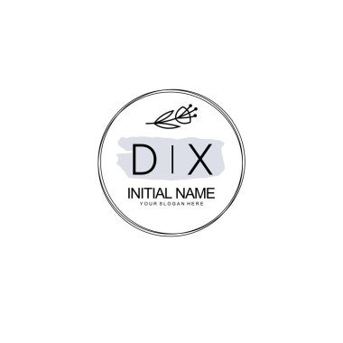 Kişisel ya da Brand için DX Minimal Çiçek Logosu Koleksiyonu