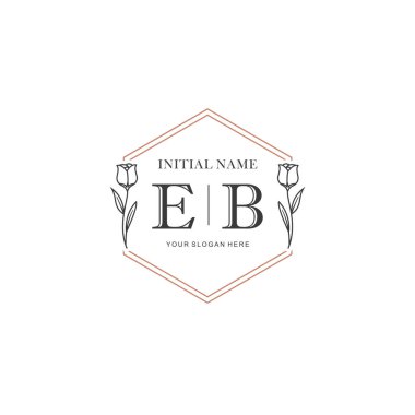 Kişisel ya da Marka İçin EZ Minimal Çiçek Logosu Koleksiyonu