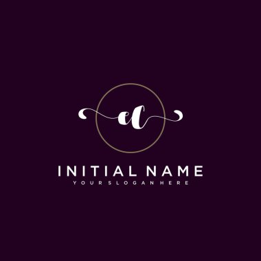 Minimalist Çiçek Baş Logosu, AK Marka Şablonu