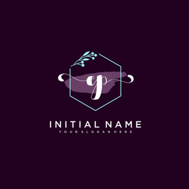 Minimalist Çiçek Baş Logosu, AP Marka Şablonu