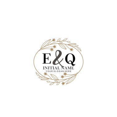 Minimalist Çiçek Baş Logosu, EQ Markalaşma Şablonu
