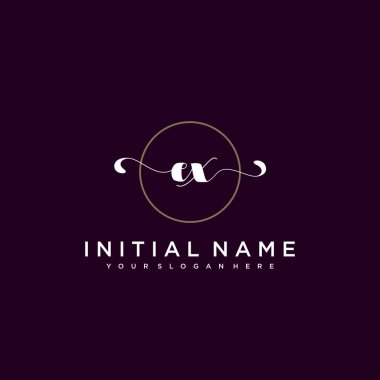 Minimalist Çiçek Baş Logosu, Eski Marka Şablonu