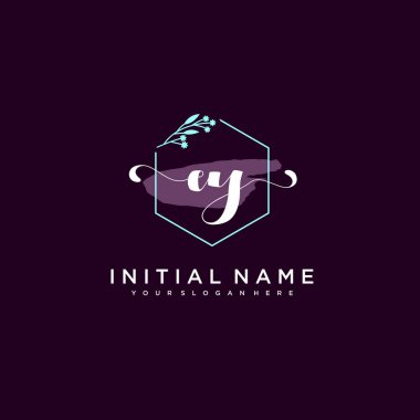 Minimalist Çiçek Baş Logosu, EY Markalaşma Şablonu