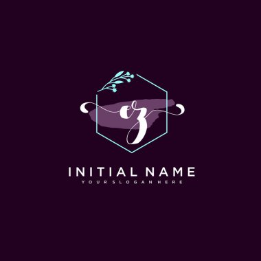 Minimalist Çiçek Baş Logosu, EZ Marka Şablonu