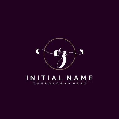 Minimalist Çiçek Baş Logosu, EZ Marka Şablonu