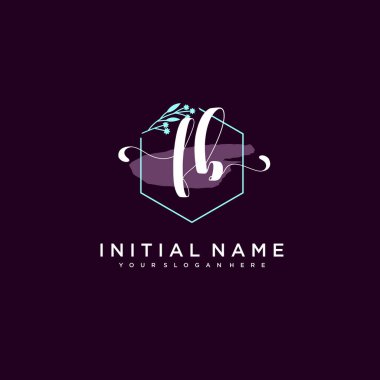 Minimalist Çiçek Baş Logosu, FB Marka Şablonu