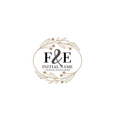 Minimalist Çiçek Baş Logosu, FE Markalaşma Şablonu