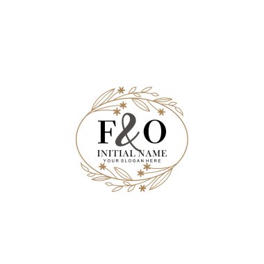 Minimalist Çiçek Baş Logosu, FO Damgalama Şablonu