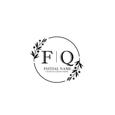 Kişisel ya da Brand için FQ Minimal Çiçek Logosu Koleksiyonu