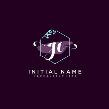 Minimalist Çiçek Baş Logosu, GC Markalaşma Şablonu