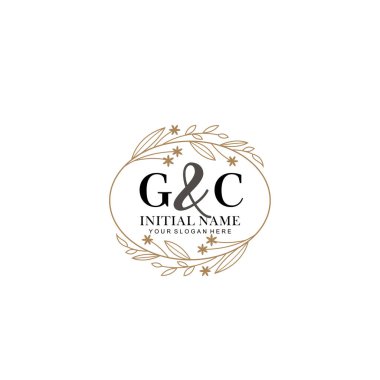 Minimalist Çiçek Baş Logosu, GC Markalaşma Şablonu