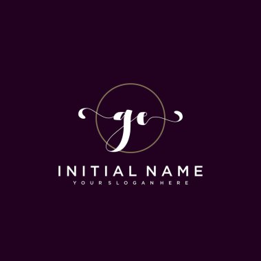 Minimalist Çiçek Baş Logosu, GE Marka Şablonu