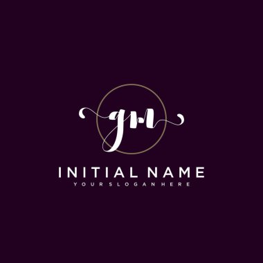 Minimalist Çiçek Baş Logosu, GM Marka Şablonu