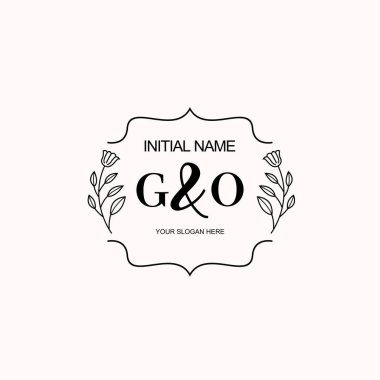 Minimalist Çiçek Baş Logosu, GO Markalaşma Şablonu