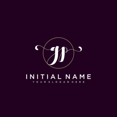 Minimalist Çiçek Baş Logosu, GP Marka Şablonu