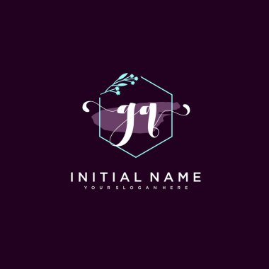 Minimalist Çiçek Baş Logosu, GQ Marka Şablonu